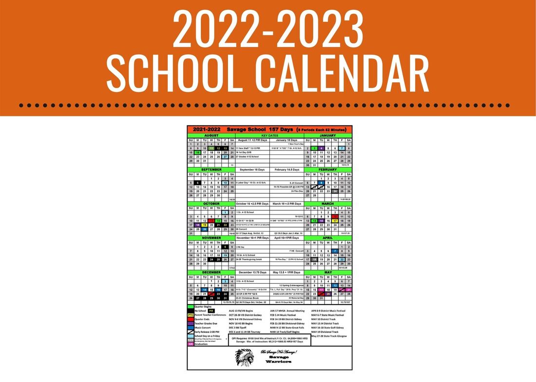 Link to our current school year calendar.